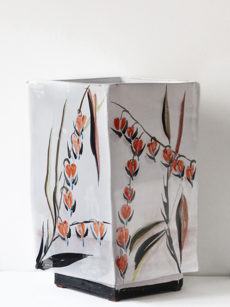 Vase carré, modelage à la plaque 1
